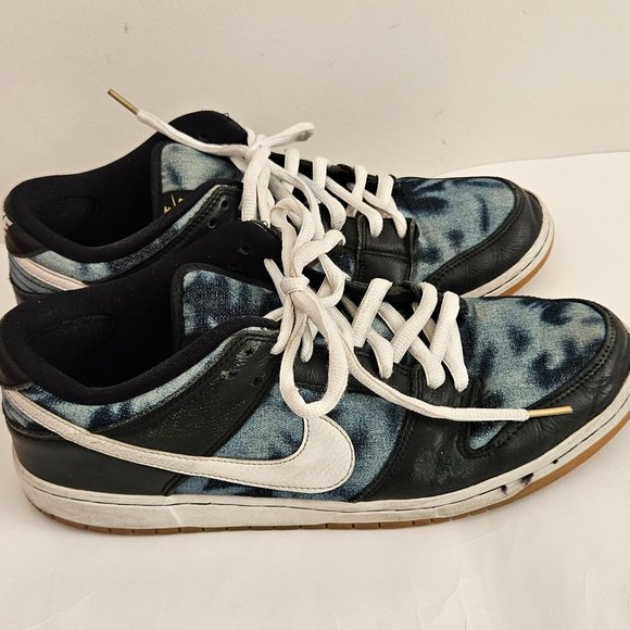 Nike SB Dunk Low Premium Shoes Men’s Size 13 Black/Denim Camo Fast Times 2015 main image 10